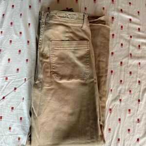 Favorite Daughter Women's Tan Cropped Jeans